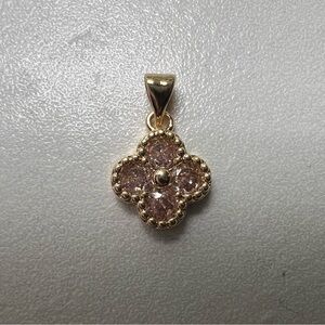 Pretty Bird Pink Flower Pendant